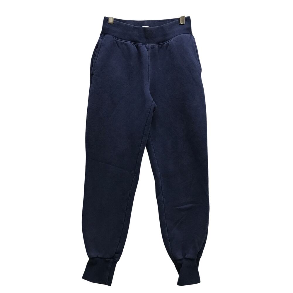 TNA Aritzia Cozy Fleece Jogger Sweatpants Womens 2XS XXS Pocket Navy